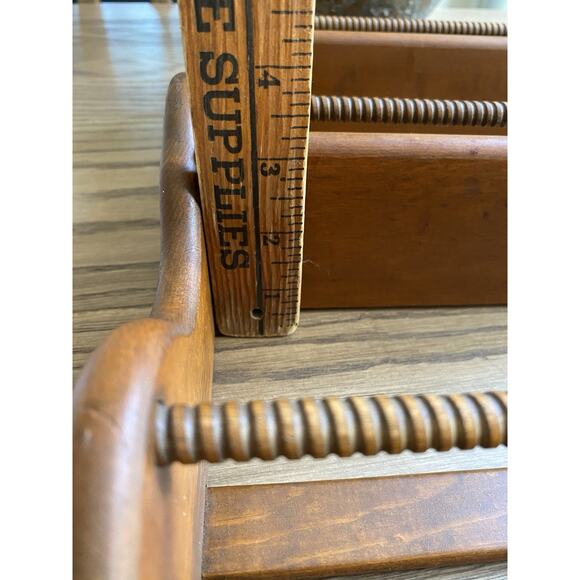 Vintage Wooden Spice Rack Wall Hanging 17” Three Tier Cottagecore Rack “Spices” - Picture 5 of 5